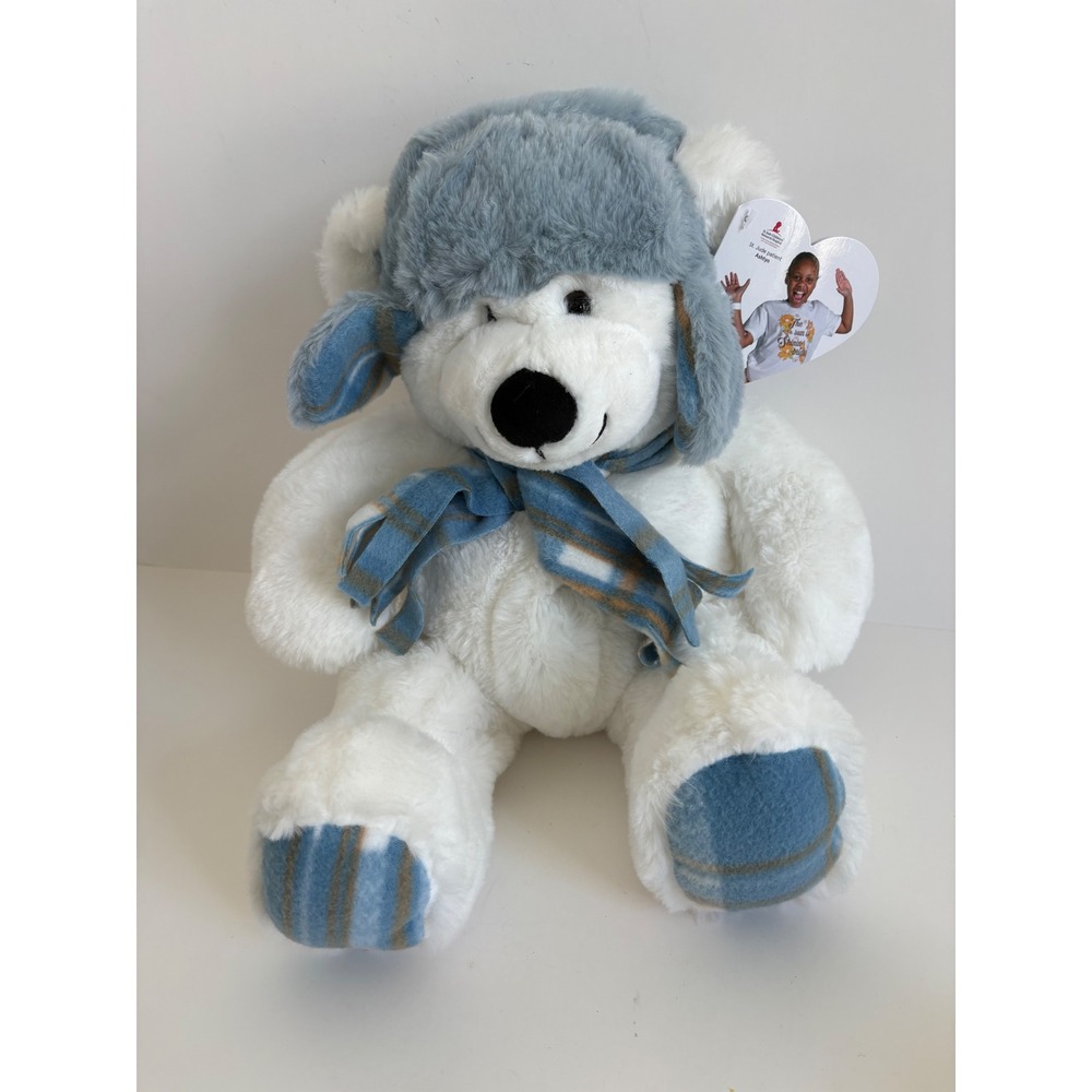 Gentle Treasures St Jude Childrens Hospital Winter White Teddy Bear Plush NWT